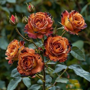 Роза плетистая Оранжевый Бриллиант купить по цене от 450р. в интернет-магазине «Посадика» с доставкой почтой в в Шуяе и по всей России – [изображение №1].